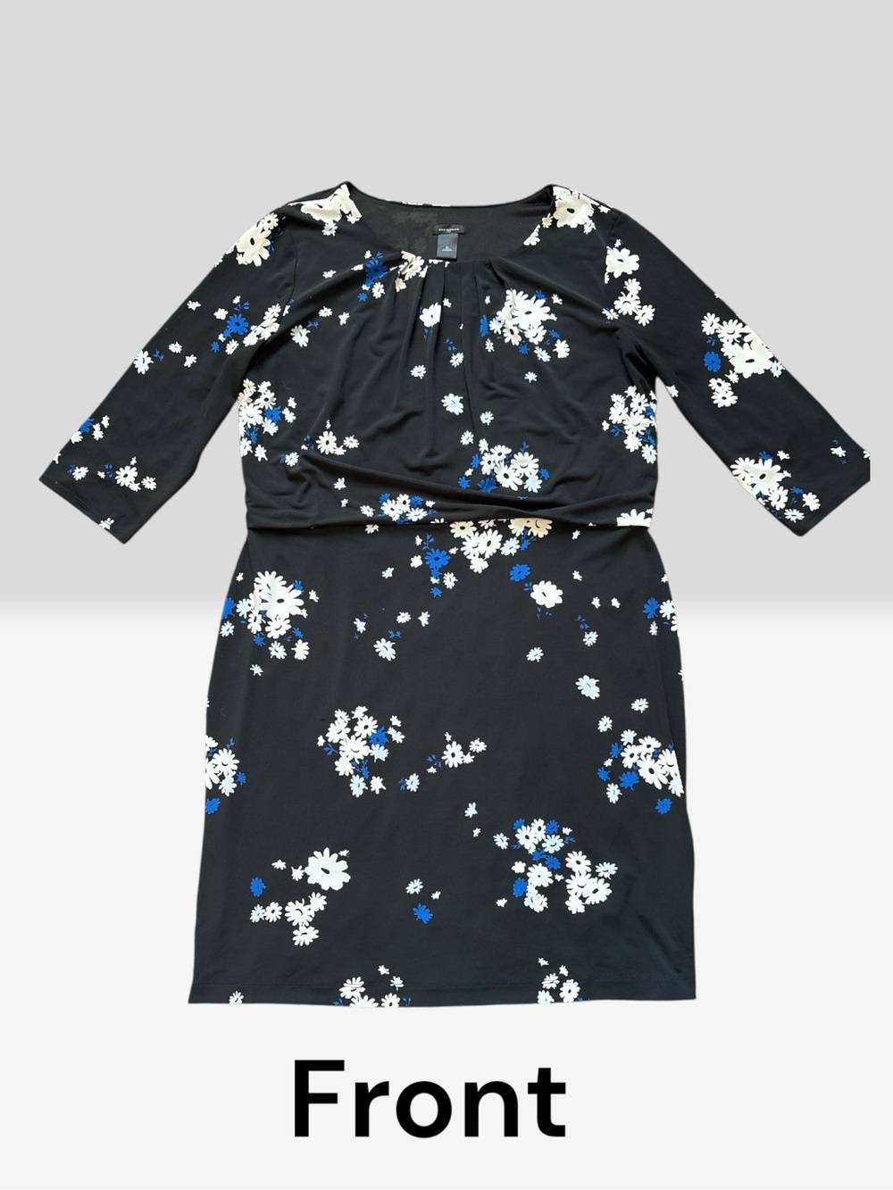 Ann Taylor Black Floral Dress